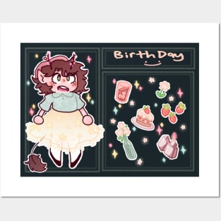 Strawberry Birthday Posters and Art